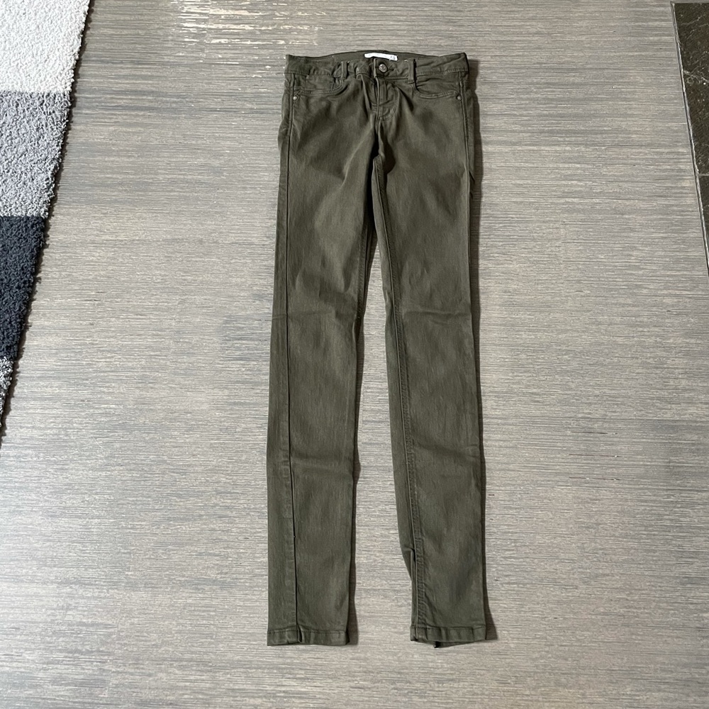 Army Green Skinny Jeggings from Zara